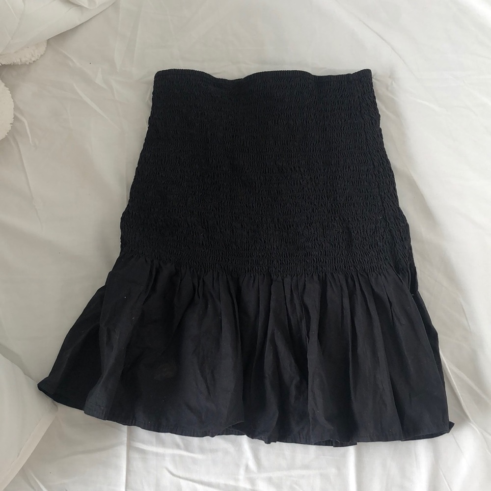 Black mini skirt